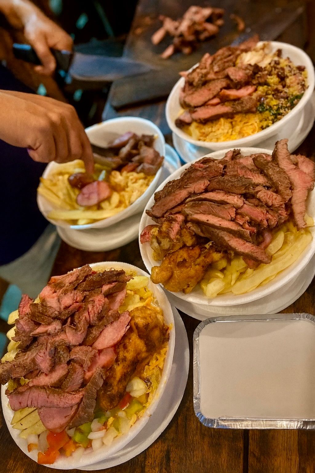 2 Marmitex Grande Com Churrasco